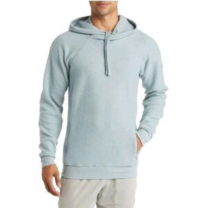 ALO YOGA Men's Triumph Fleece Hoodie In Cosmic Blue Size L Sweater Athletic Gym